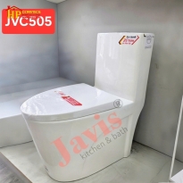 BÀN CẦU KHÓI THÙNG CAO MEN SỨ TRẮNG JVC505 CAO CẤP GIÁ RẺ