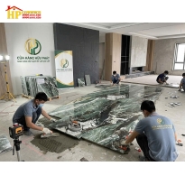 GẠCH LÁT NỀN 100X100 VÂN XANH NGỌC LỤC BẢO NHẠT 100CC22 CAO CẤP 