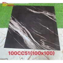 GẠCH LÁT NỀN 100X100 ĐEN TIA CHỚP 100CC51 CAO CẤP