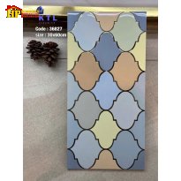 GẠCH TRANG TRÍ 30X60 ĐA SẮC MÀU HỌA TIẾT LỒNG ĐÈN KHẮC KIM NHẬP KHẨU CAO CẤP