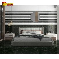 GẠCH ỐP TƯỜNG 30X60 VÂN ĐÁ ĐEN TRẮNG ĐIỂM SỌC HIỆU ỨNG 3D NHẬP KHẨU CAO CẤP