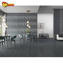 GẠCH ỐP TƯỜNG 30X60 VÂN ĐÁ XÁM ĐEN ĐẬM LỢT ĐIỂM BÔNG DÂY HIỆU ỨNG 3D NHẬP KHẨU CAO CẤP