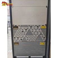 GẠCH ỐP TƯỜNG 30X60 VÂN SỌC XÁM ĐẬM LỢT ĐIỂM TAM GIÁC ĐA TẦNG HIỆU ỨNG 3D NHẬP KHẨU CAO CẤP