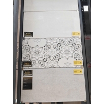 GẠCH ỐP TƯỜNG 30X60 VÂN MÂY XÁM ĐẬM LỢT ĐIỂM HOA VĂN BÔNG CỔ ĐIỂM HIỆU ỨNG 3D NHẬP KHẨU CAO CẤP