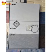 GẠCH ỐP TƯỜNG 30X60 SẮC MÀU XÁM ĐẬM LỢT VÂN ĐÁ MỜ CHẠY XÉO BẢN LỚN ĐIỂM HOA TRÀ LỚN 3D CAO CẤP