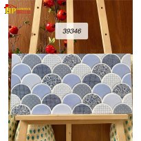 GẠCH TRANG TRÍ 30X60 SẮC MÀU XANH DEMIN HỌA TIẾT VẢY CÁ 3D NHẬP KHẨU CAO CẤP