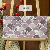 GẠCH TRANG TRÍ 30X60 SẮC MÀU TÍM HOA VĂN GẤM HỌA TIẾT VẢY CÁ 3D NHẬP KHẨU CAO CẤP