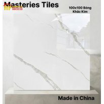 GẠCH LÁT NỀN 100X100 KHẮC KIM MÀU TRẮNG TINH KHÔI VÂN ĐÁ CALACATTA KHẮC KIM THƯỢNG HẠNG NHẬP KHẨU