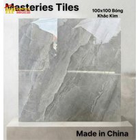 GẠCH LÁT NỀN 100X100 KHẮC KIM MÀU XÁM KHÓI VÂN ĐÁ DÒNG CHẢY TỰ NHIÊN NHẬP KHẨU CAO CẤP