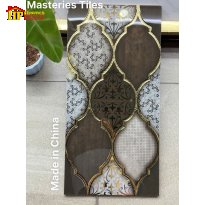 GẠCH TRANG TRÍ 30X60 MÀU NÂU TRẦM HOA VĂN ĐÔNG DƯƠNG KHẮC KIM NHẬP KHẨU CAO CẤP GIÁ RẺ