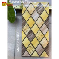 GẠCH TRANG TRÍ 30X60 MÀU VÀNG HỔ PHÁCH VÂN ĐÁ HỌA TIẾT LỒNG ĐÈN KHẮC KIM NHẬP KHẨU CAO CẤP