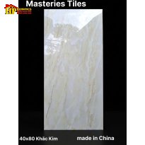 GẠCH ỐP TƯỜNG 40X80 SẮC MÀU KEM VÂN DÒNG ĐÁ NGỌC TỰ NHIÊN NHẬP KHẨU CAO CẤP
