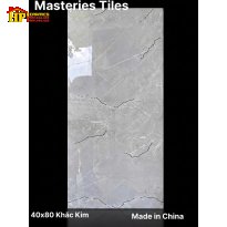GẠCH ỐP TƯỜNG 40X80 KHẮC KIM TONE MÀU XÁM GHI ĐỘC ĐÁO NHẬP KHẨU CAO CẤP