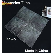 GẠCH TRANG TRÍ 40X40 TONE XANH ĐEN GIẢ CỔ HỌA TIẾT RỈ SÉT NHẬP KHẨU CAO CẤP