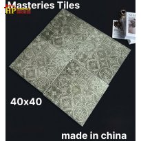 GẠCH TRANG TRÍ 40X40 TONE MÀU XANH RÊU HOA VĂN CỔ ĐIỂN NHẬP KHẨU CAO CẤP