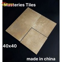 GẠCH TRANG TRÍ 40X40 TONE MÀU NÂU ĐẤT HIỆU ỨNG TRAVERTINE NHẬP KHẨU CAO CẤP