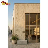 GẠCH TRANG TRÍ 268X290 VĨ MOSAIC ĐAN XEN 2 THANH 22X145 VÀ 45X145 MÀU KEM ĐẬM LỢT NHẬP KHẨU CAO CẤP