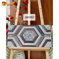GẠCH TRANG TRÍ 30X60 SẮC MÀU XÁM NÂU HỌA TIẾT LỤC GIÁC TRỌNG TÂM 3D NHẬP KHẨU CAO CẤP