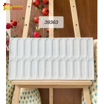 GẠCH TRANG TRÍ 30X60 SẮC MÀU TRẮNG TINH KHÔI HỌA TIẾT DẬP LÕM OVAL 3D NHẬP KHẨU CAO CẤP