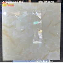 GẠCH LÁT NỀN 80X80 SẮC MÀU VÀNG KEM VÂN MÂY UỐN LƯỢN NHẬP KHẨU CAO CẤP 