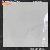 GẠCH LÁT NỀN 80X80 SẮC MÀU TRẮNG VÂN ĐÁ CARRARA NHẸ NHÀNG NHẬP KHẨU CAO CẤP