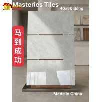 GẠCH ỐP TƯỜNG 40X80 MÀU XÁM GHI VÂN ĐÁ MỜ ẢO NHẬP KHẨU CAO CẤP