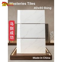 GẠCH ỐP TƯỜNG 40X80 MÀU TRẮNG VÂN KHÓI XÁM CARRARA NHẬP KHẨU CAO CẤP