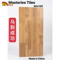 GẠCH LÁT NỀN 60X120 VÂN GIẢ GỖ TONE MÀU NÂU ẤM HỌA TIẾT THANH GỖ GHÉP NHẬP KHẨU CAO CẤP