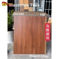 GẠCH LÁT NỀN 20X100 THANH GIẢ GỖ TONE MÀU NÂU ĐỎ NHẬP KHẨU CAO CẤP