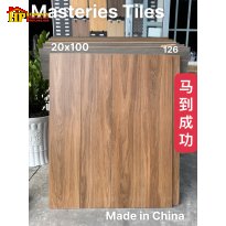 GẠCH LÁT NỀN 20X100 THANH VÂN GỖ NÂU VÀNG PHA CHÚT SẮC TRO NHẸ NHẬP KHẨU CAO CẤP