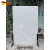 GẠCH LÁT NỀN 120X180 VÂN ĐÁ CẨM THẠCH TỰ NHIÊN MÀU XÁM PHỐI CHÚT VÂN TRẮNG NHẬP KHẨU CAO CẤP
