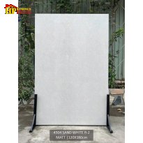 GẠCH LÁT NỀN 120X180 GIẢ ĐÁ HẠT CÁT MỊN MÀU XÁM NHẸ NHẬP KHẨU CAO CẤP