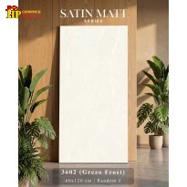 GẠCH LÁT NỀN 60X120 SẮC TRẮNG KEM MỜ MỊN VÂN ĐÁ NHẸ NHẬP KHẨU CAO CẤP