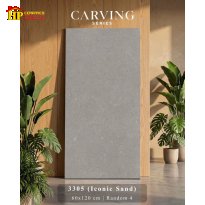 GẠCH LÁT NỀN 60X120 SẮC XÁM CÁT TRUNG TÍN HIỆU ỨNG CAVING ĐỘC ĐÁO NHẬP KHẨU CAO CẤP