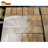 GẠCH TRANG TRÍ 30X60 SẮC MÀU TRÀ SỮA ĐẬM HỌA TIẾT GIẢ THANH THẺ SOLE CHỈ VÀNG NHẬP KHẨU CAO CẤP