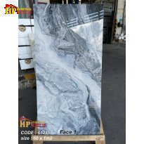 GẠCH LÁT NỀN 60X120 SỰ HÒA QUYỆN ĐA SẮC GIỮA XÁM GHI, TRẮNG SỮA VÀ XANH LAM XÁM KHÓI VÂN ĐÁ UỐN LƯỢN CAO CẤP