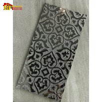 GẠCH TRANG TRÍ 30X60 SẮC MÀU BẠC BẠCH KIM HỌA TIẾT HOA VĂN DAMASK CỔ ĐIỂN KHẮC BẠC NHẬP KHẨU CAO CẤP