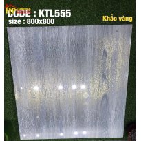 GẠCH LÁT NỀN 80X80 VAN GIẢ GỖ MÀU XÁM TRO KẾT HỢP KHĂC KIM CHỈ VÀNG NHẬP KHẨU CAO CẤP