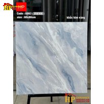 GẠCH LÁT NỀN 80X80 SẮC MÀU XANH BĂNG HÒA QUYỆN  TRẮNG VÂN HỌA TIẾT ĐƯỜNG VÂN DÒNG CHẢY NHẬP KHẨU CAO CẤP