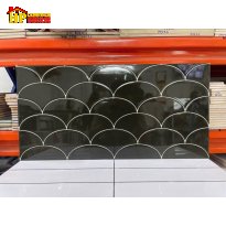 GẠCH TRANG TRÍ 30X60 SẮC MÀU ĐEN HUYỀN BÍ HỌA TIẾT VẢY CÁ NHẬP KHẨU CAO CẤP