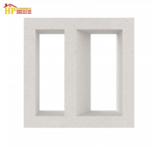 GẠCH BÔNG GIÓ 20X20 TRANG TRÍ HOA VĂN 2 CHỮ NHẬT 040 CAO CẤP GIÁ RẺ