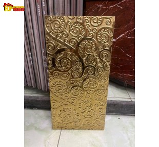 GẠCH TRANG TRÍ 30X60 MẠ VÀNG HỌA TIẾT HOA VĂN CUỘN MÂY NHẬP KHẨU CAO CẤP