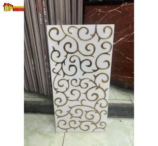 GẠCH TRANG TRÍ 30X60 SẮC MÀU TRẮNG TINH KHOI HỌA TIẾT VÂN CUỘN KHẮC KIM NHẬP KHẨU CAO CẤP