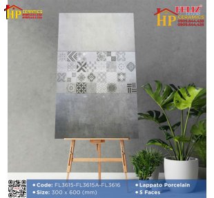 GẠCH ỐP TƯỜNG 30X60 SẮC MÀU XÁM VÂN ĐÁ ĐẬM LỢT ĐIỂM HOA VĂN BÔNG GHÉP CAO CẤP GIÁ RẺ