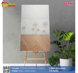 GẠCH ỐP TƯỜNG 30X60 SẮC MÀU NÂU CÁT VÂN ĐÁ ĐẬM LỢT ĐIỂM BÔNG BỒ CÔNG ANH NHẸ NHÀNG BAY CAO CẤP GIÁ RẺ
