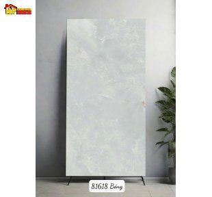 GẠCH LÁT NỀN 80X160 MÀU XÁM NGỌC NHẠT HỌA TIẾT ĐÁ NGỌC XUYÊN SÁNG NHẬP KHẨU CAO CẤP