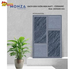 GẠCH LÁT SÂN 40X60 SẮC MÀU XÁM ĐẬM LỢT HỌA TIẾT CHỮ NHẬT ĐAN XEN VÂN ĐÁ XÉO CAO CẤP GIÁ RẺ