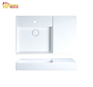 CHẬU LAVABO ĐẶT BÀN CAESAR LF5382  CHÍNH HÃNG
