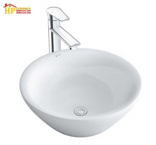 CHẬU RỬA MẶT ĐẶT BÀN INAX AL-445V CHÍNH HÃNG