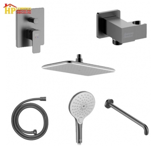 BỘ SEN TẮM ÂM TƯỜNG MẠ XÁM AMERICAN STANDARD WF-1321BHG CHÍNH HÃNG